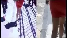 再生 ミニウォークの熟女は、ヒロイカプエブラデザラゴザのウォール街を通り抜けます
