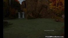 Reproduzir Ente querido loiro astuto 3d adquirindo feitiços fodidos em tendas