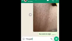 Riproduci Calda chat sessuale su WhatsApp con latine: divertimento con la rasatura, parte 1